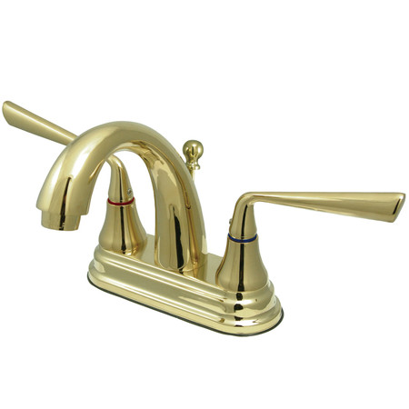 SILVER SAGE KS7612ZL 4-Inch Centerset Bathroom Faucet with Brass Pop-Up KS7612ZL